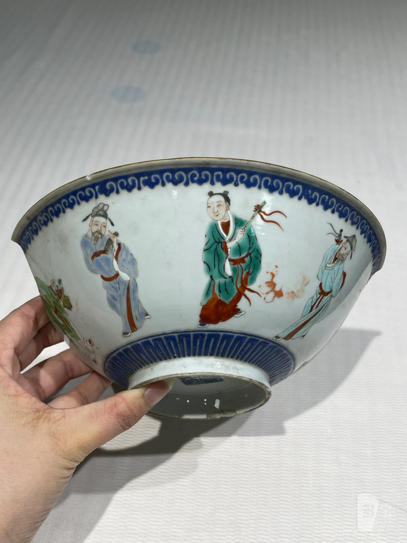 清代 粉彩杯、碗一组十三件 - 图18